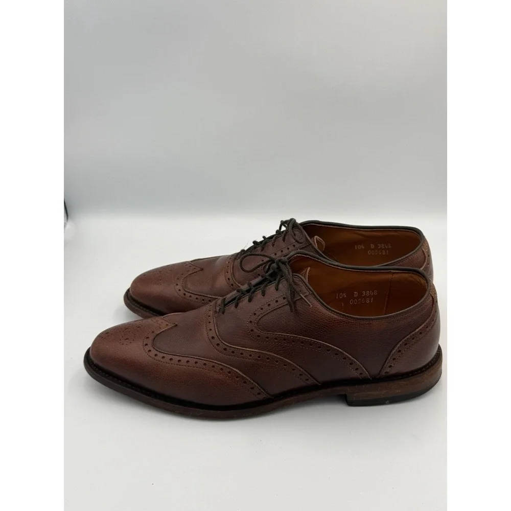 Allen Edmonds McClain Wingtip Brogue Brown Leather Shoes 10.5 D USA
